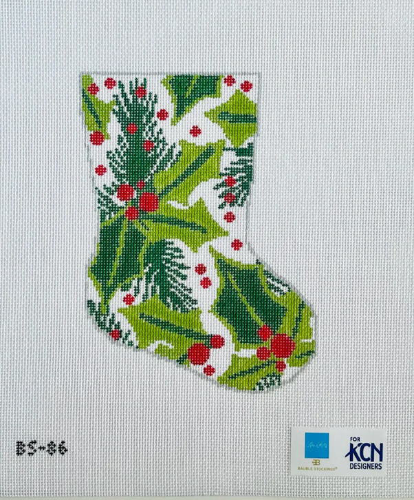Balsam and Berry Ornament Sized Bauble Stocking Canvas