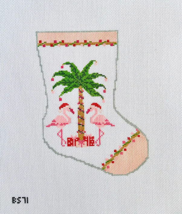 Christmas Flamingo Ornament Sized Bauble Stocking