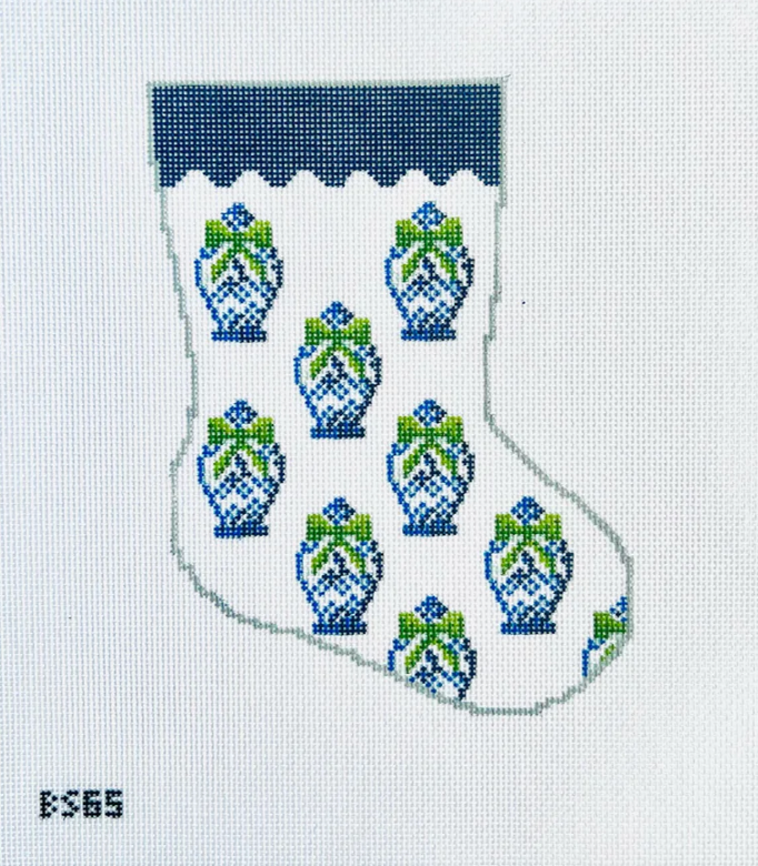 Ginger Jar Pattern Ornament Sized Bauble Stocking