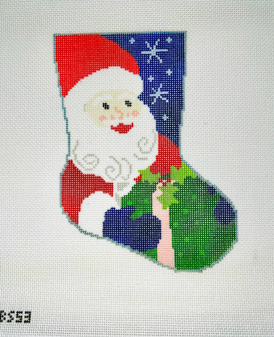 Ho Ho Ho Santa Ornament Sized Bauble Stocking Canvas