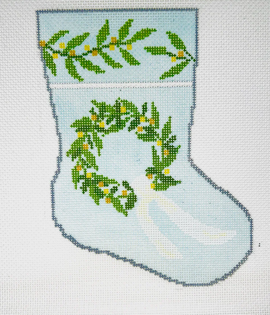 Warm Welcome Wreath Ornament Sized Bauble Stocking