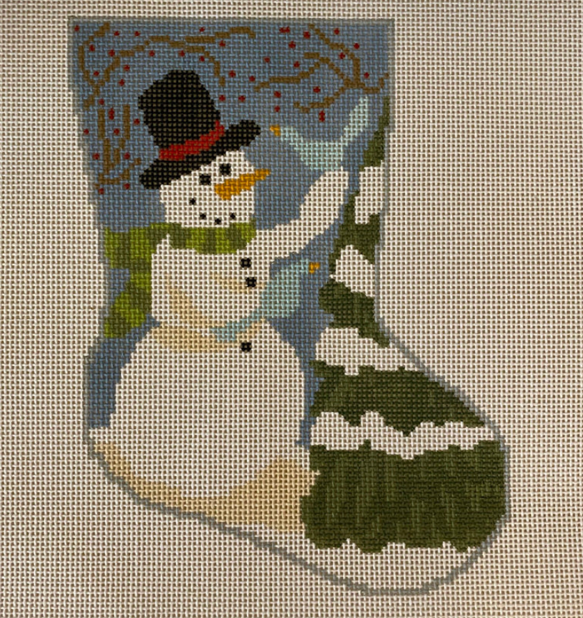 Frosty Midsize Stocking Canvas 13 Mesh