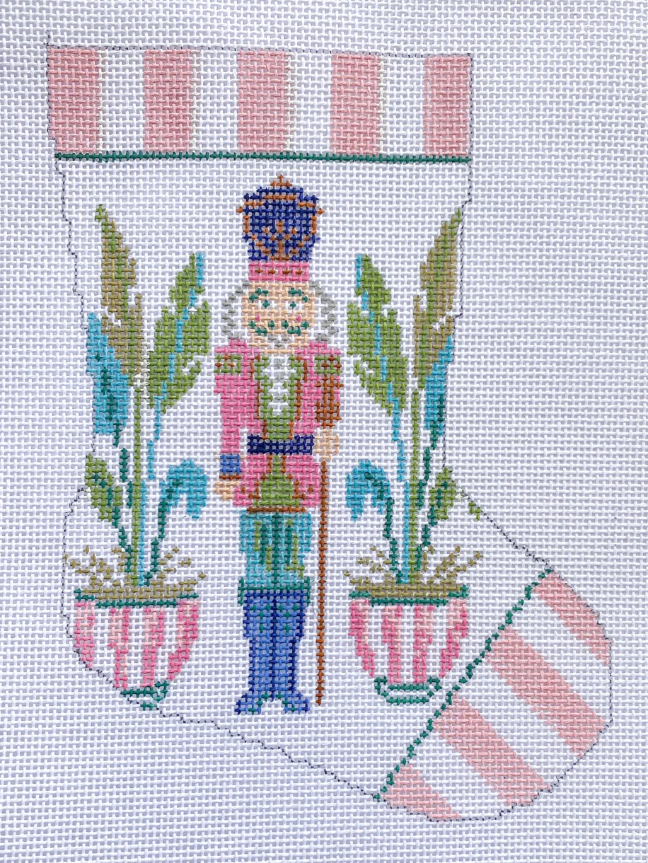 Beverly Hills Nutcracker Ornament Sized Stocking Canvas