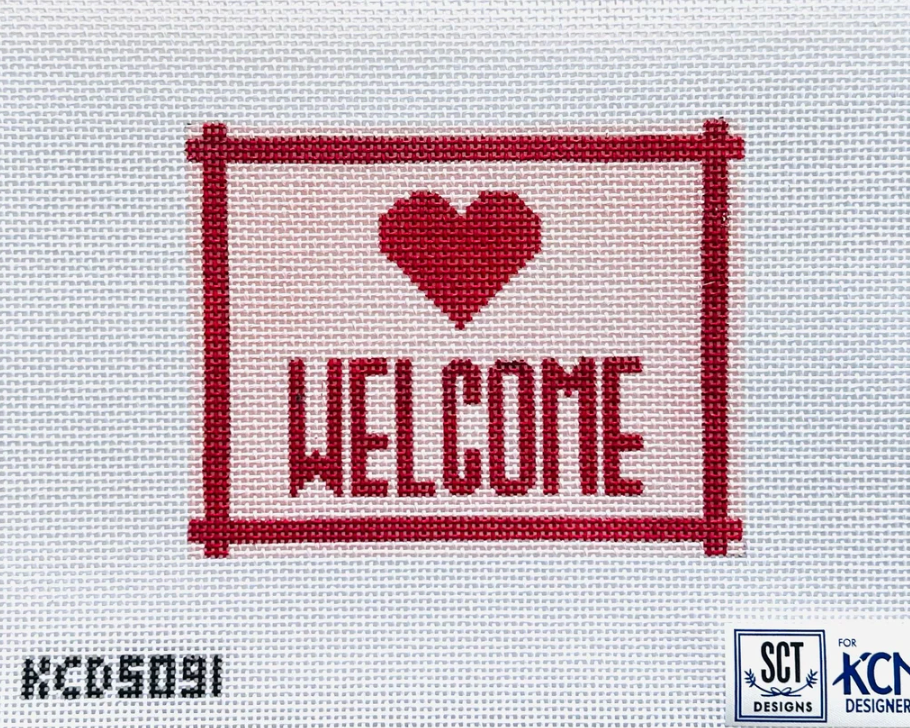 Welcome Sign with Heart