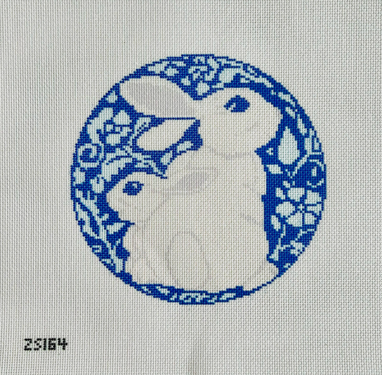Blue and White Bunnies