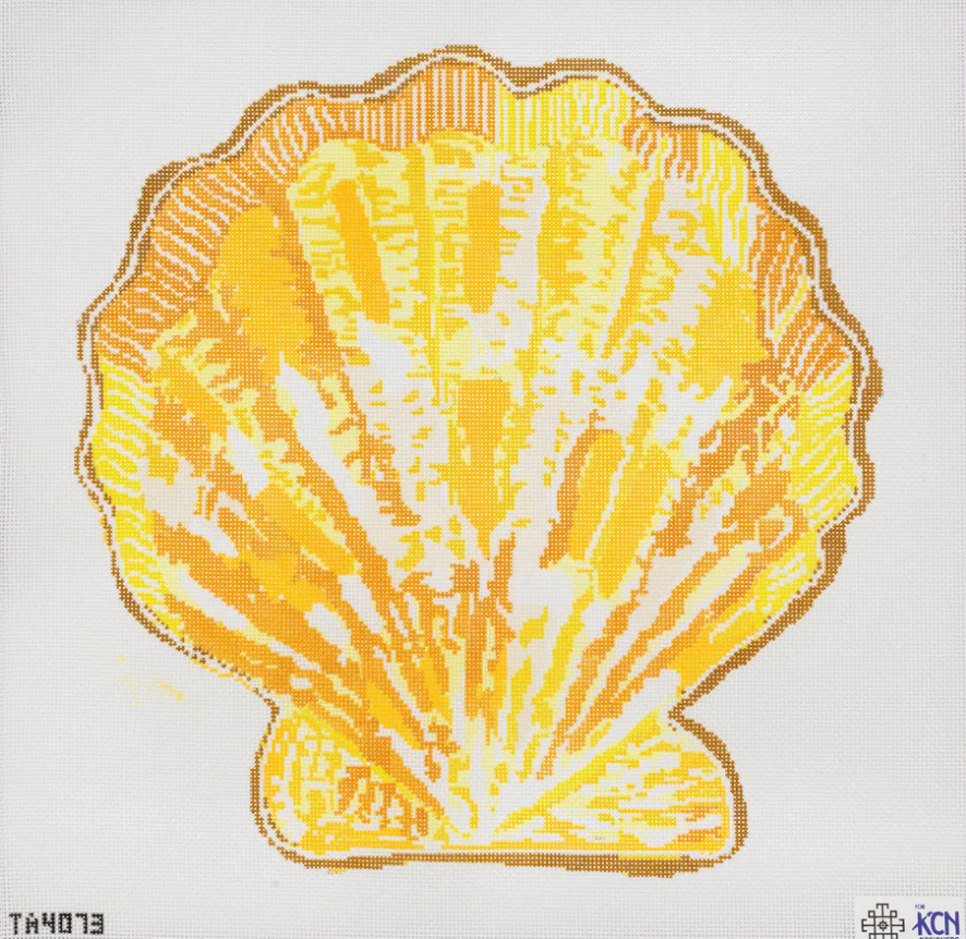 Scallop Canvas Yellow