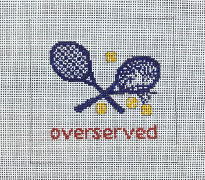 Overserved Blue Canvas