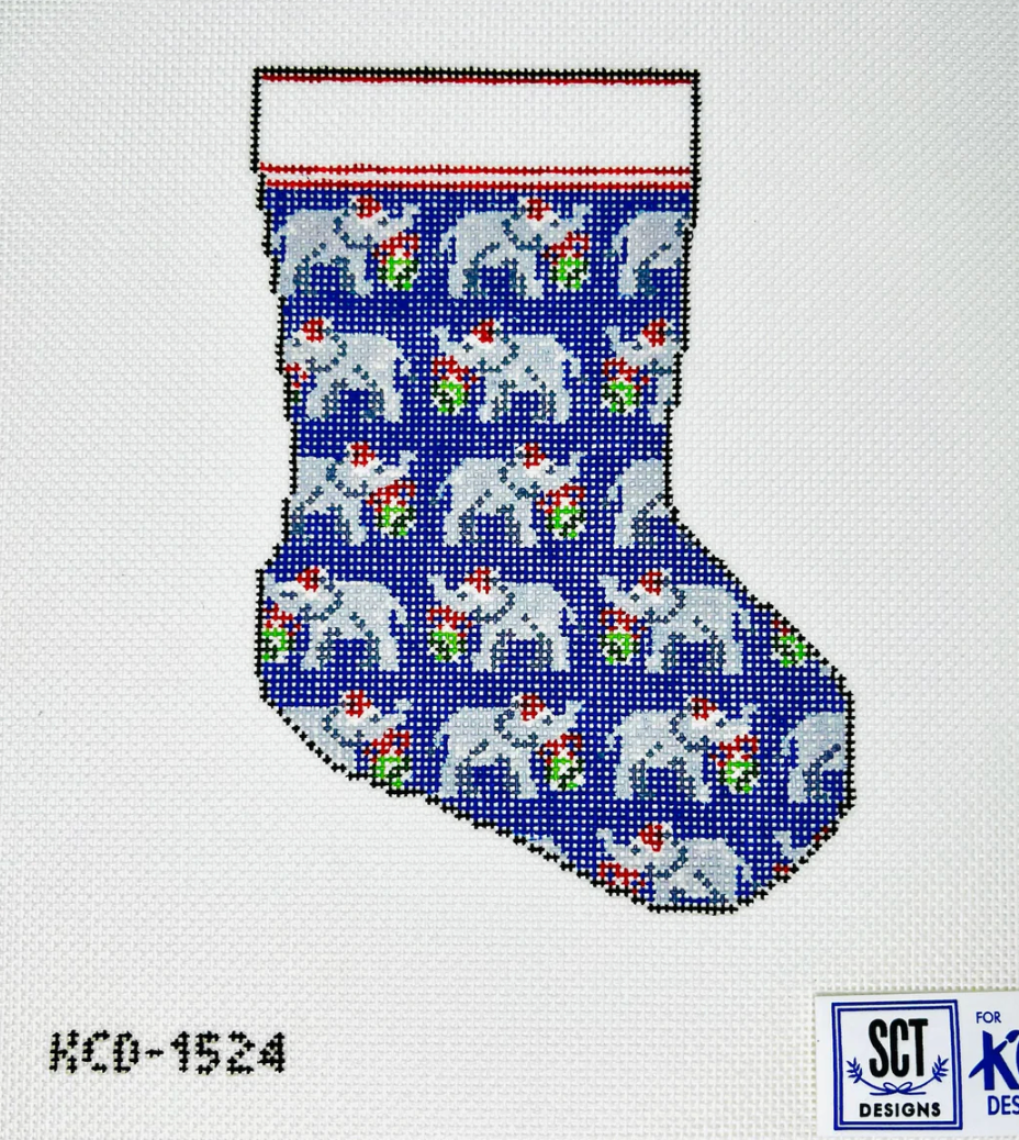 Elephant Mini Sock Canvas