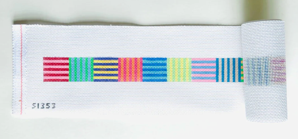 Abstract Stripes Purse Strap/Belt Canvas
