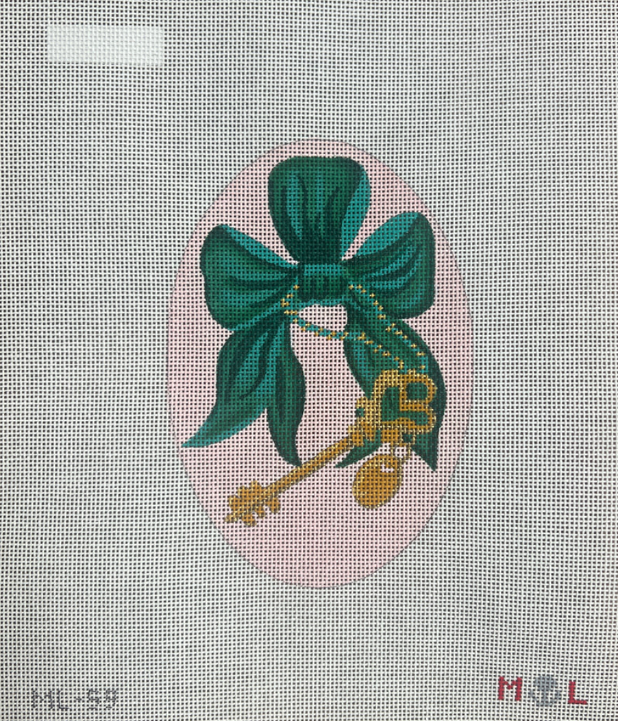 Green Bow with Key