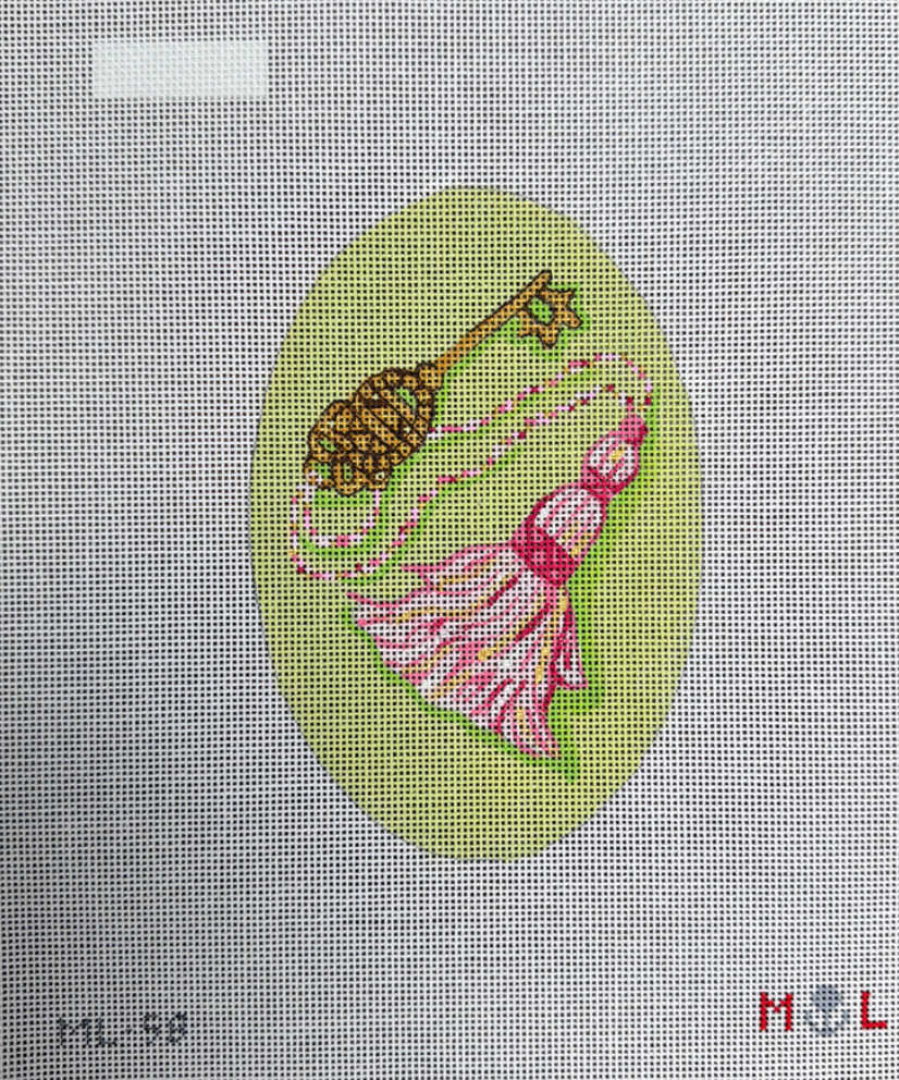 Pink Tassel with Key