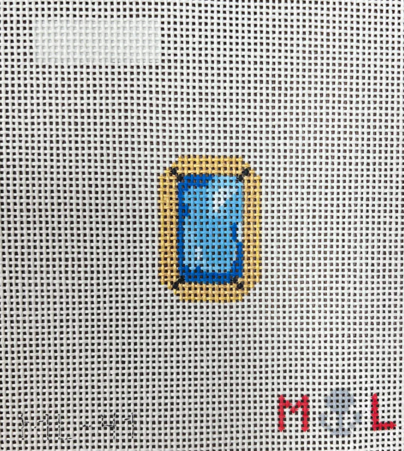 Blue Gemstone bag tag