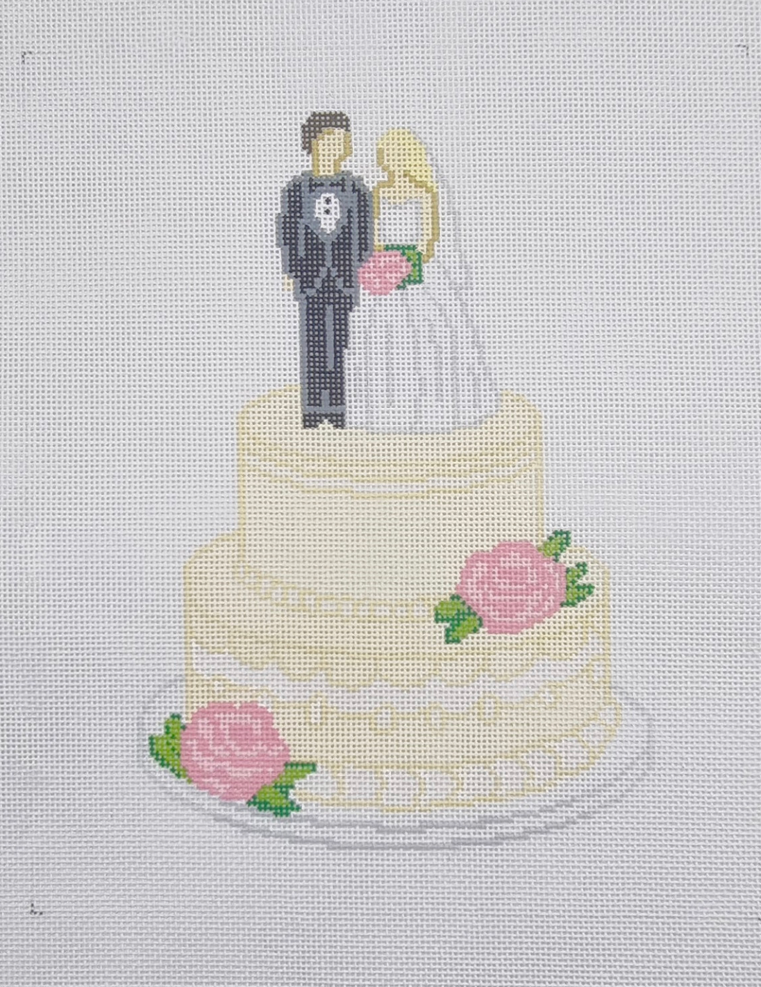 Wedding Cake (Pink Roses)