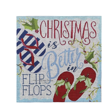 Pillow: Christmas in Flip Flops