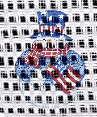 Patriotic Snowman