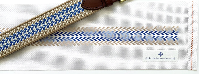 Graham Woven Belt in Blue