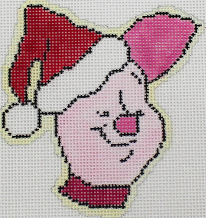 Piglet in Santa Hat