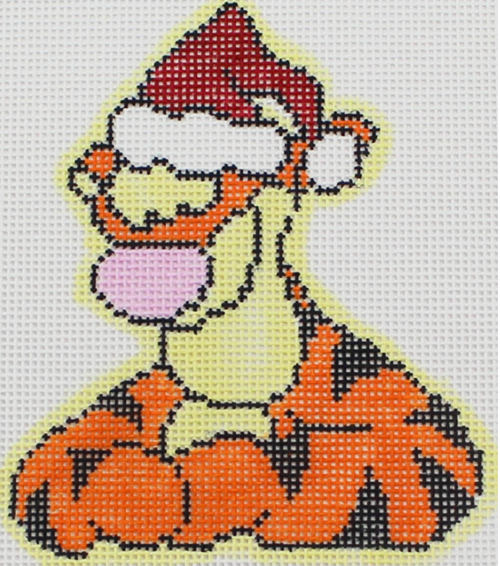 Tigger in Santa Hat