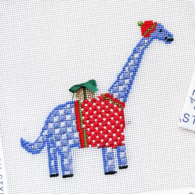 Christmas Brontosaurus with Stitch Guide