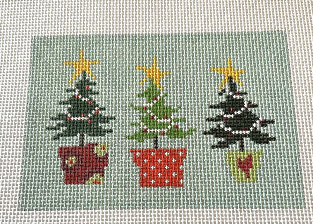 3 Christmas Trees A Rectangle
