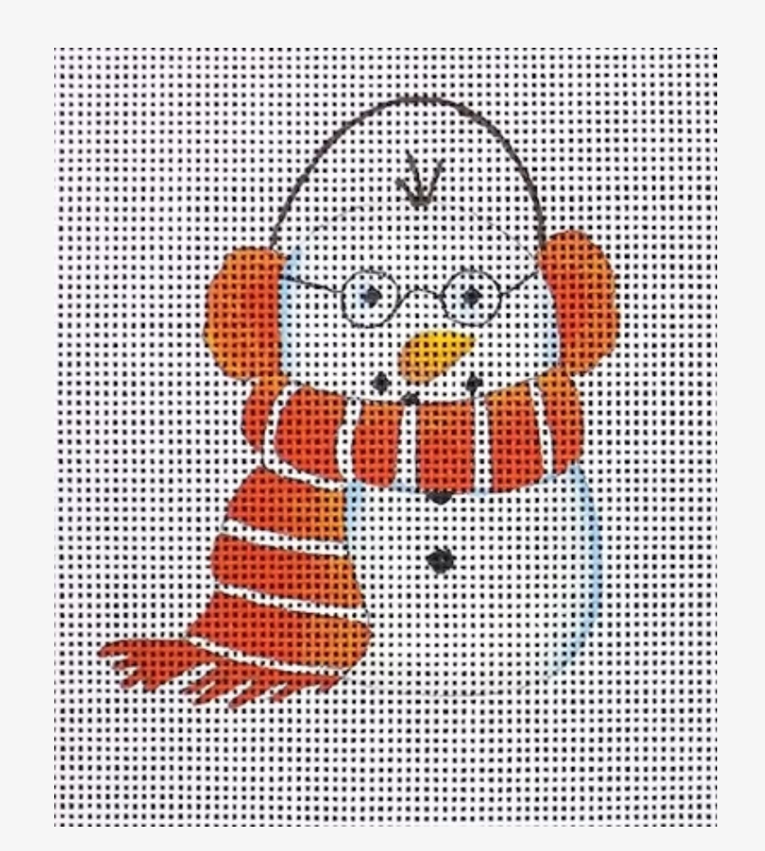 Snowman with Earmuffs