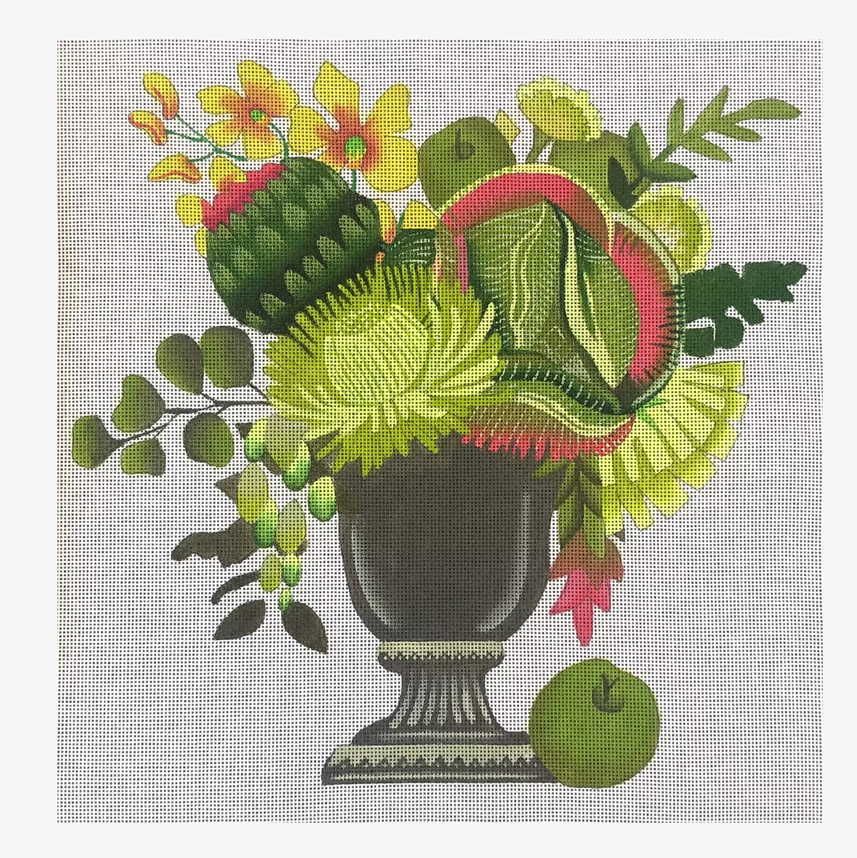 Green Still Life-white background