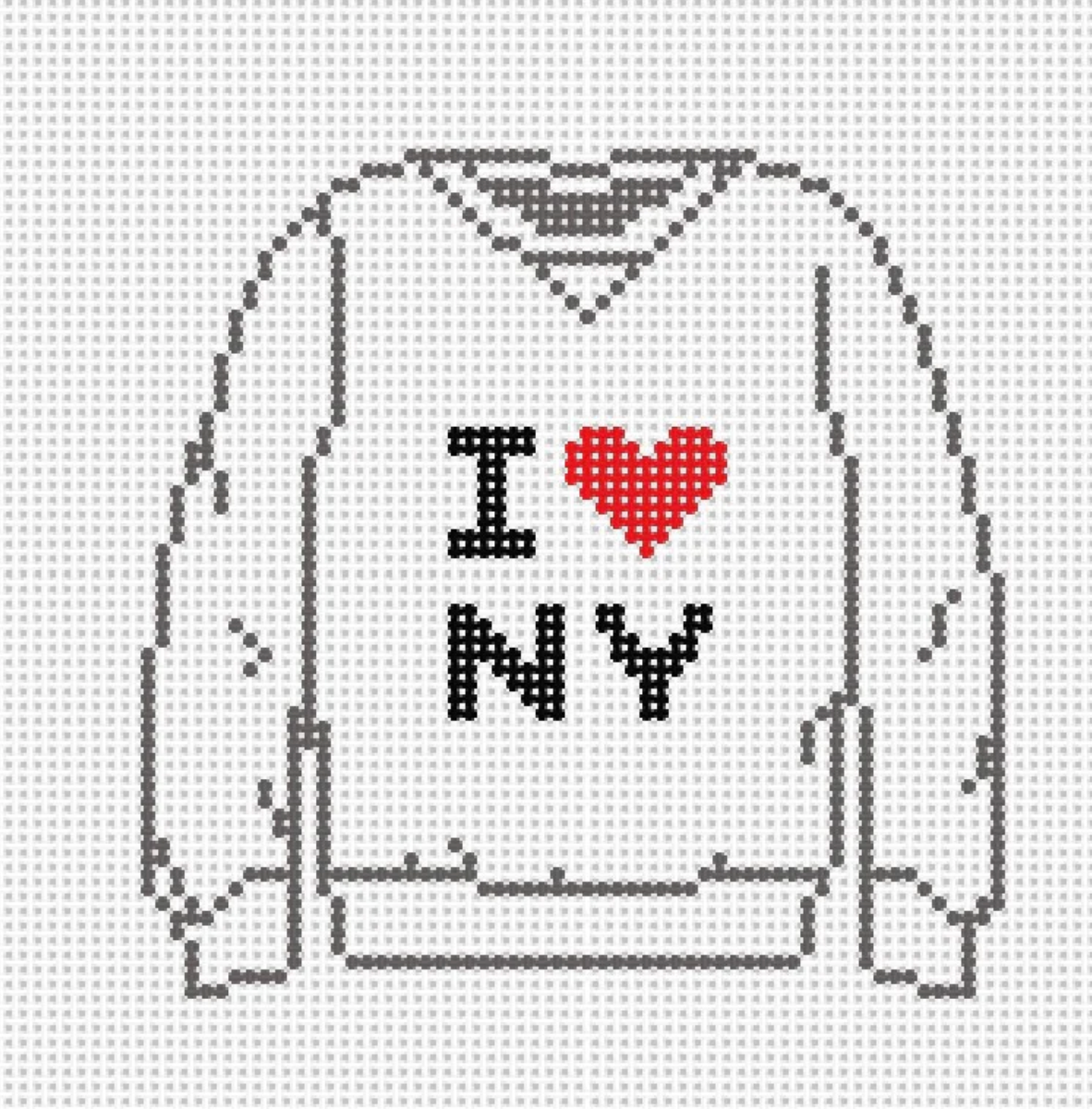 I Love NY Shirt Canvas
