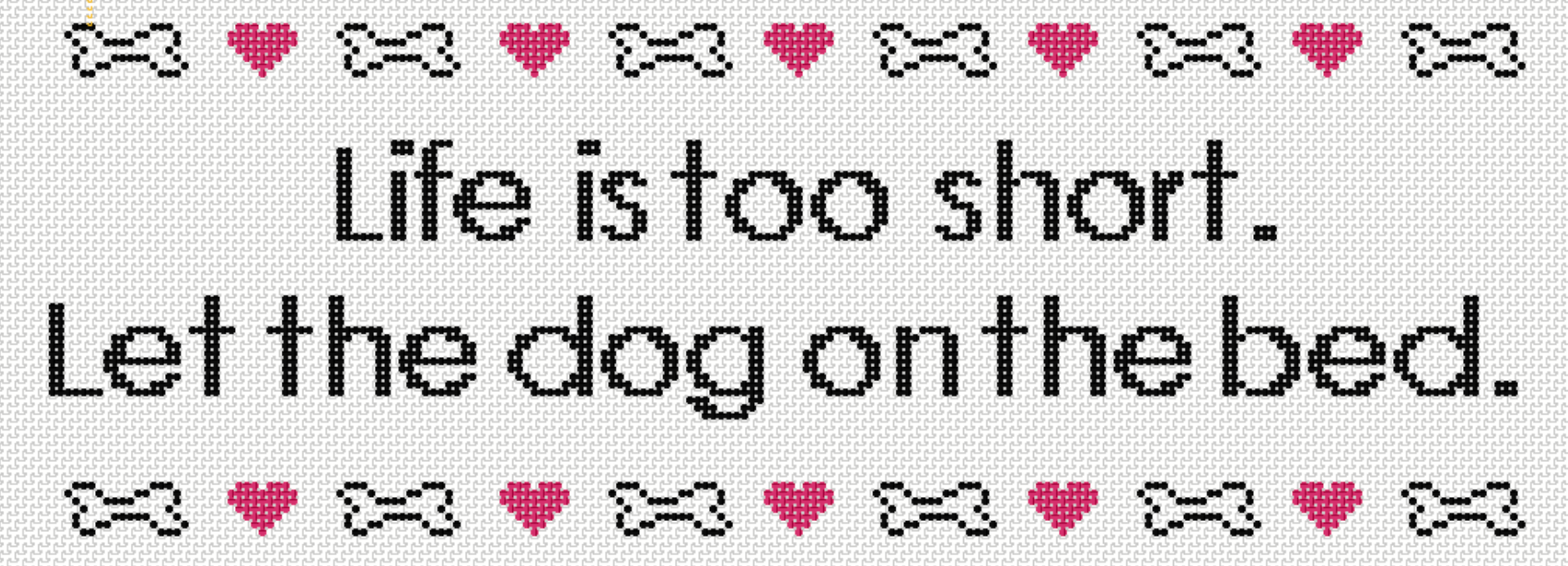 Life is Short, Let the Dog on the Bed