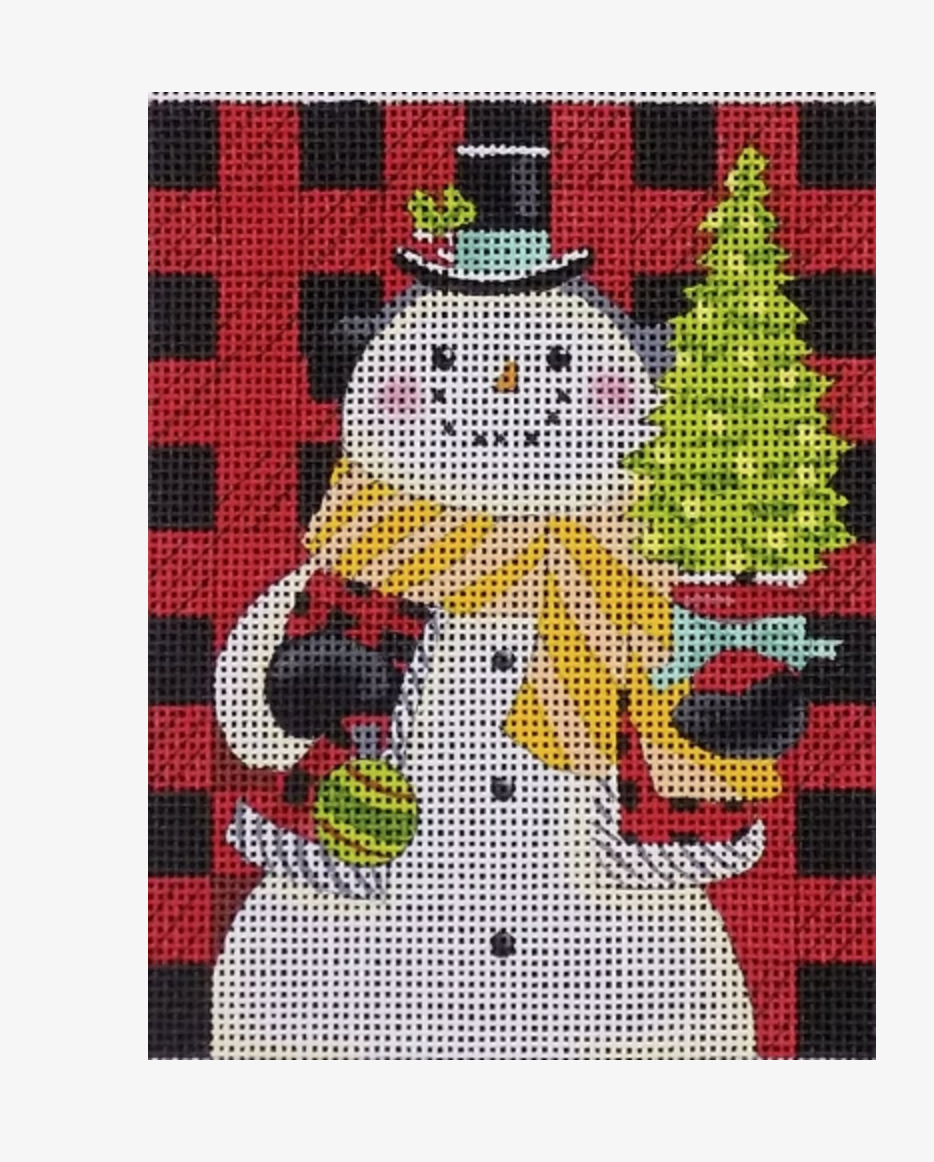 Plaid Snowman