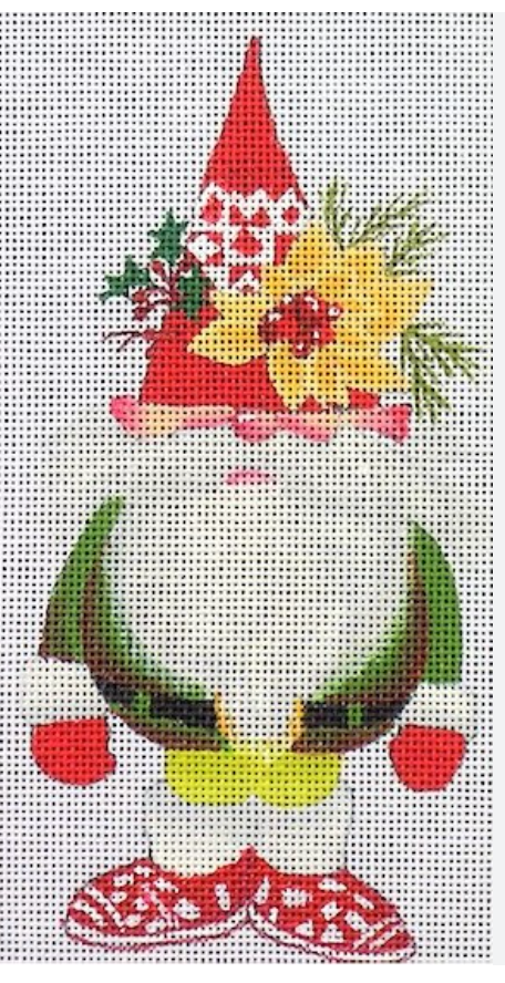Gnome with Poinsettia