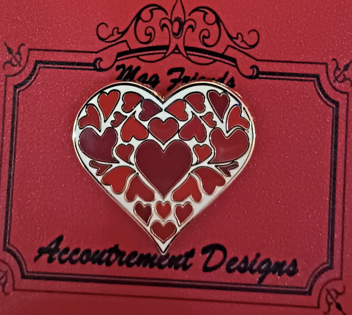 Red Hearts In a Heart Needleminder