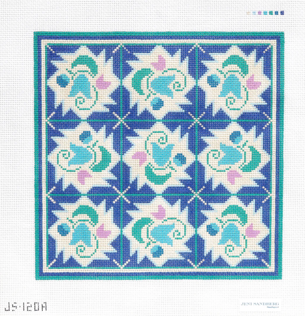 Tulip Grid Pillow / Tray