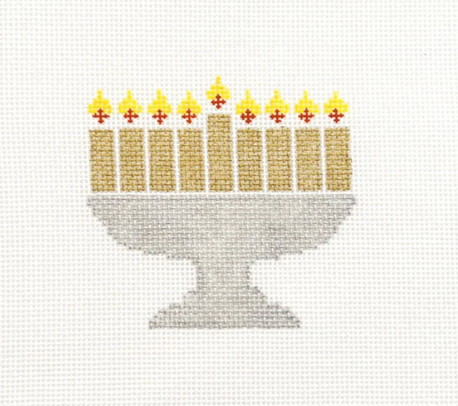 Hanukkah Menorah - Gold & Silver