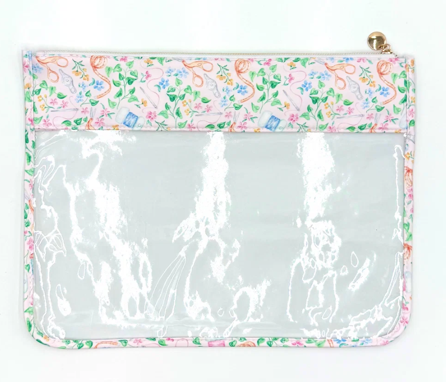 Needlepoint Print Project Bag - SMALL