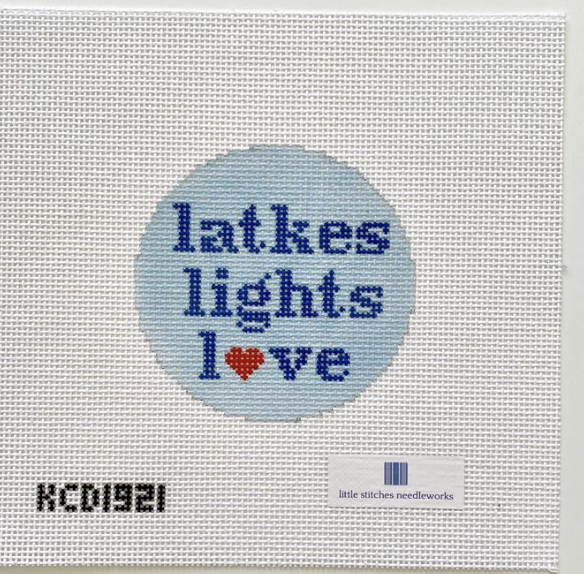 Latkes Lights Love Ornament