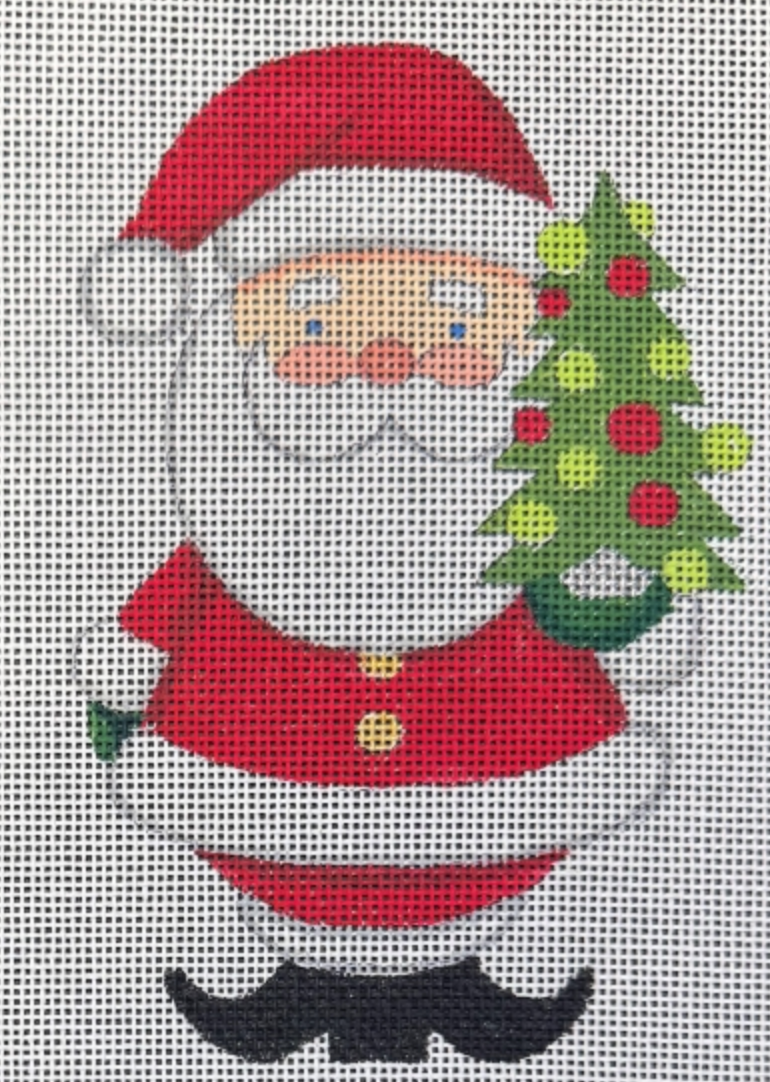 Red Santa with Tree