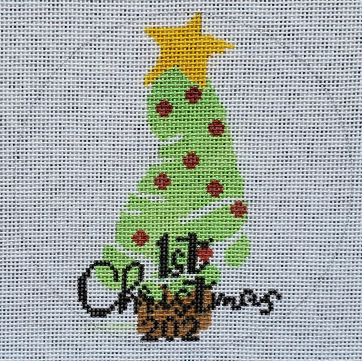 Baby's First Xmas Foot Green