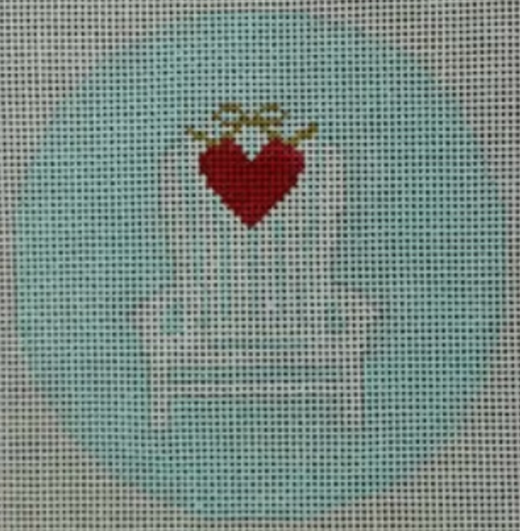 ADK Chair with Heart on Light Blue