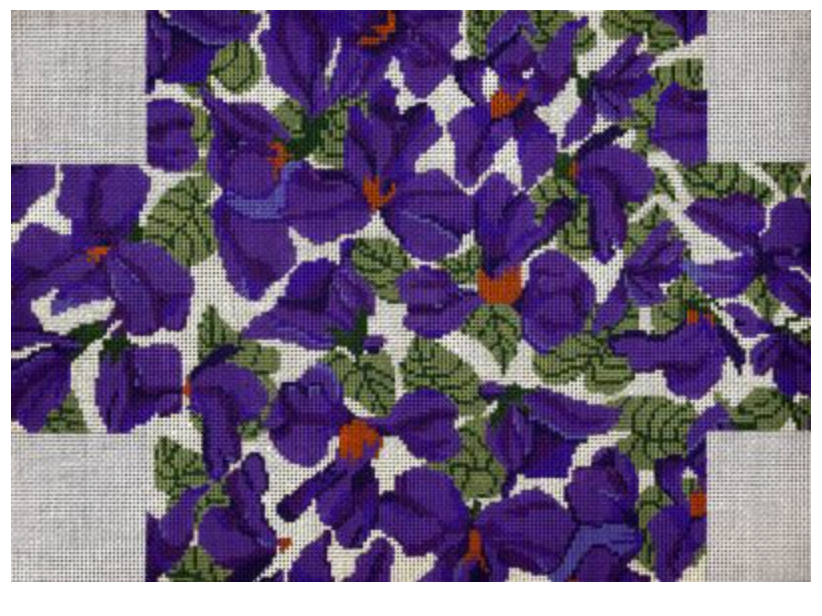 18 ct Violets in Ivory Brick Cover