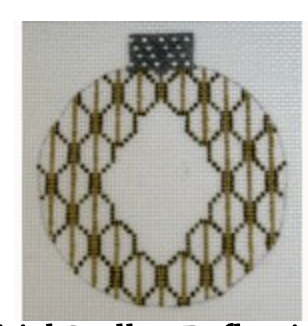 Initial Scallop, Gold with chart