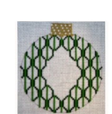 W-Initial Scallop - Green, with chart