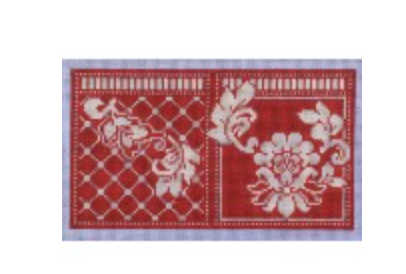Karen's Red Damask Needle Case
