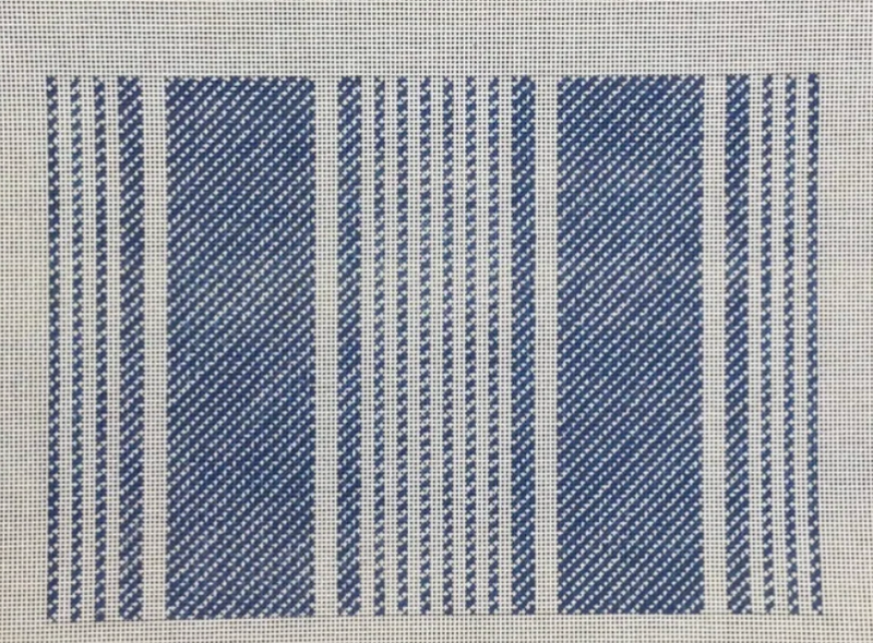 Vintage Ticking Pillow - Blue