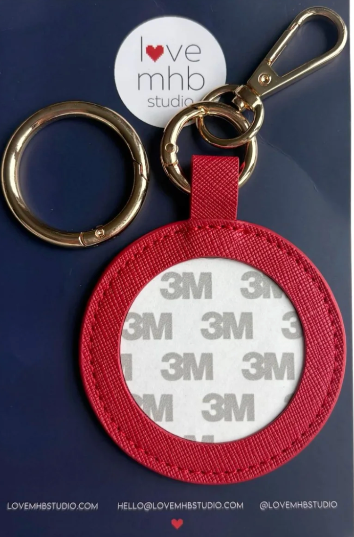 Self-Finishing Leather Charm - Round