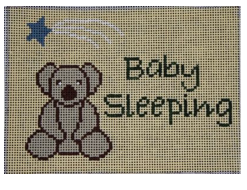 Yellow Koala Baby Sleeping Sign