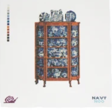 Curio Flow Blue Canvas