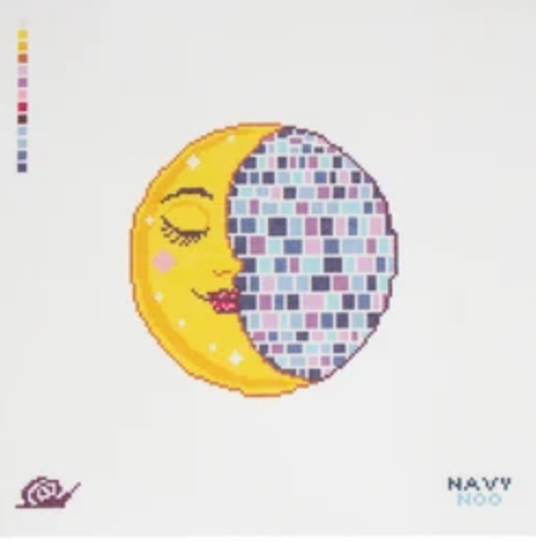 Disco Moon Canvas