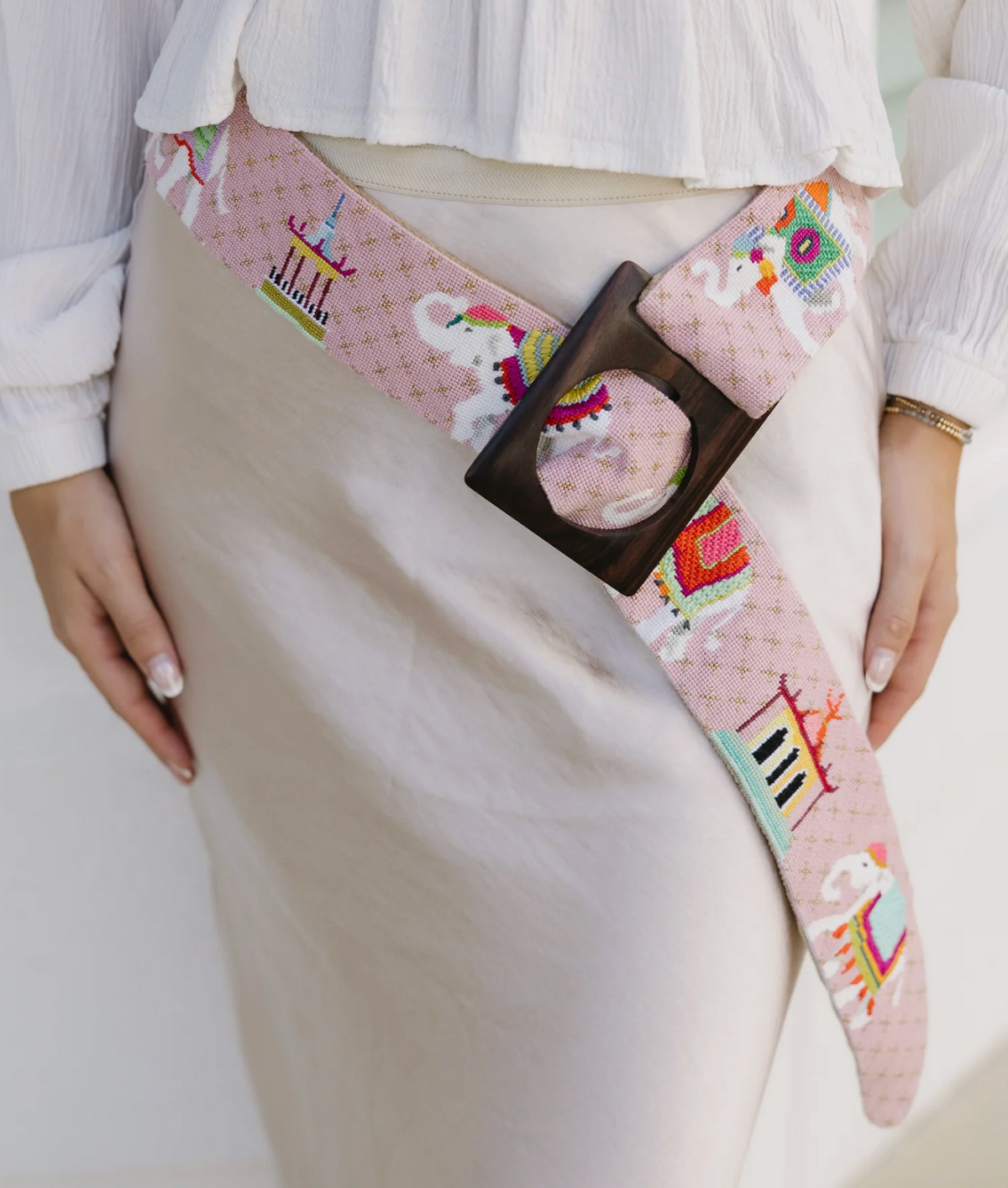 Elephants on Pink Purse Strap HB807
