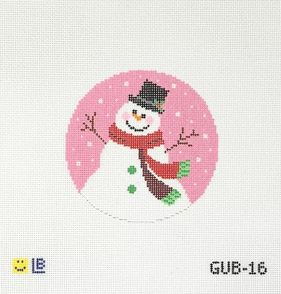 Chilly Willy Pink Snowman Round