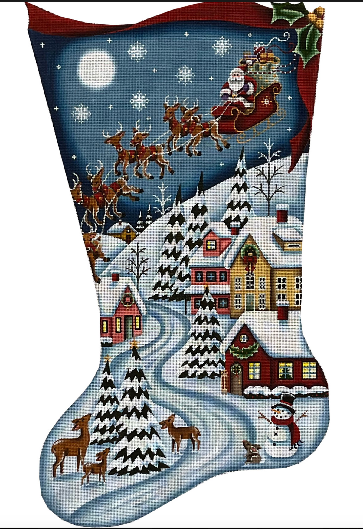 Christmas Village Stocking